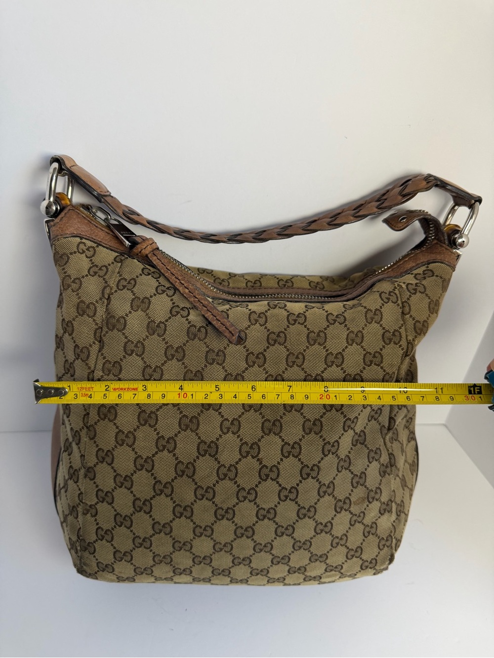Gucci GG Monogram Canvas Hobo Shoulder Bag - Picture 4 of 16